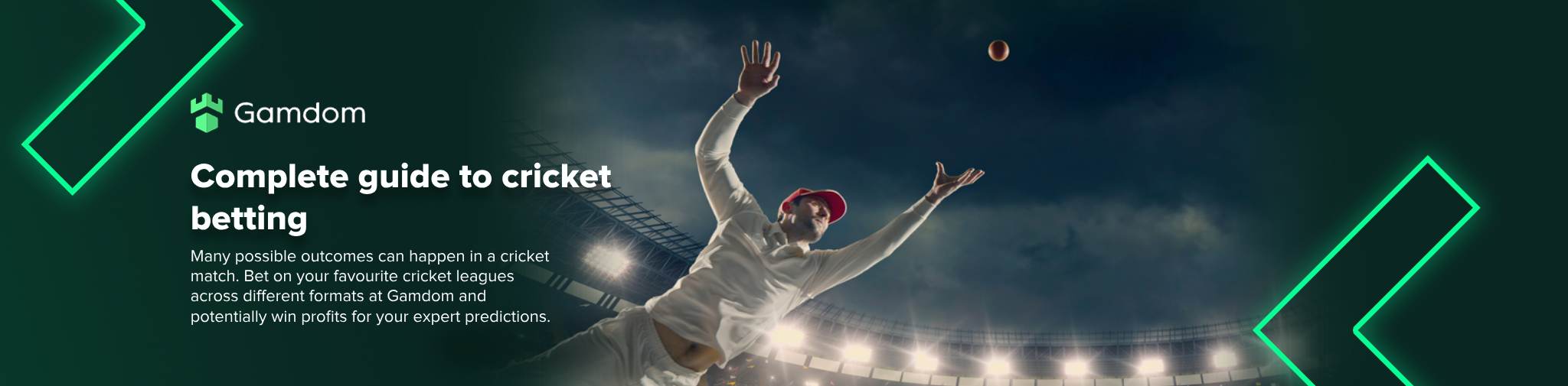 Score big with cricket betting at Gamdom