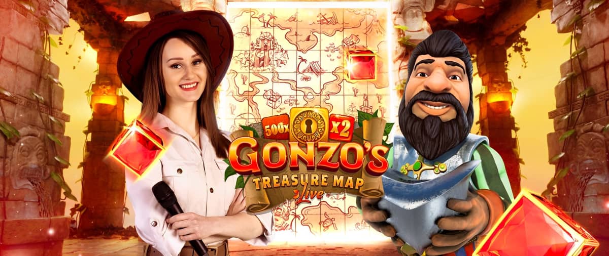 Unearth great fortune in Gonzos Treasure Map by Evolution