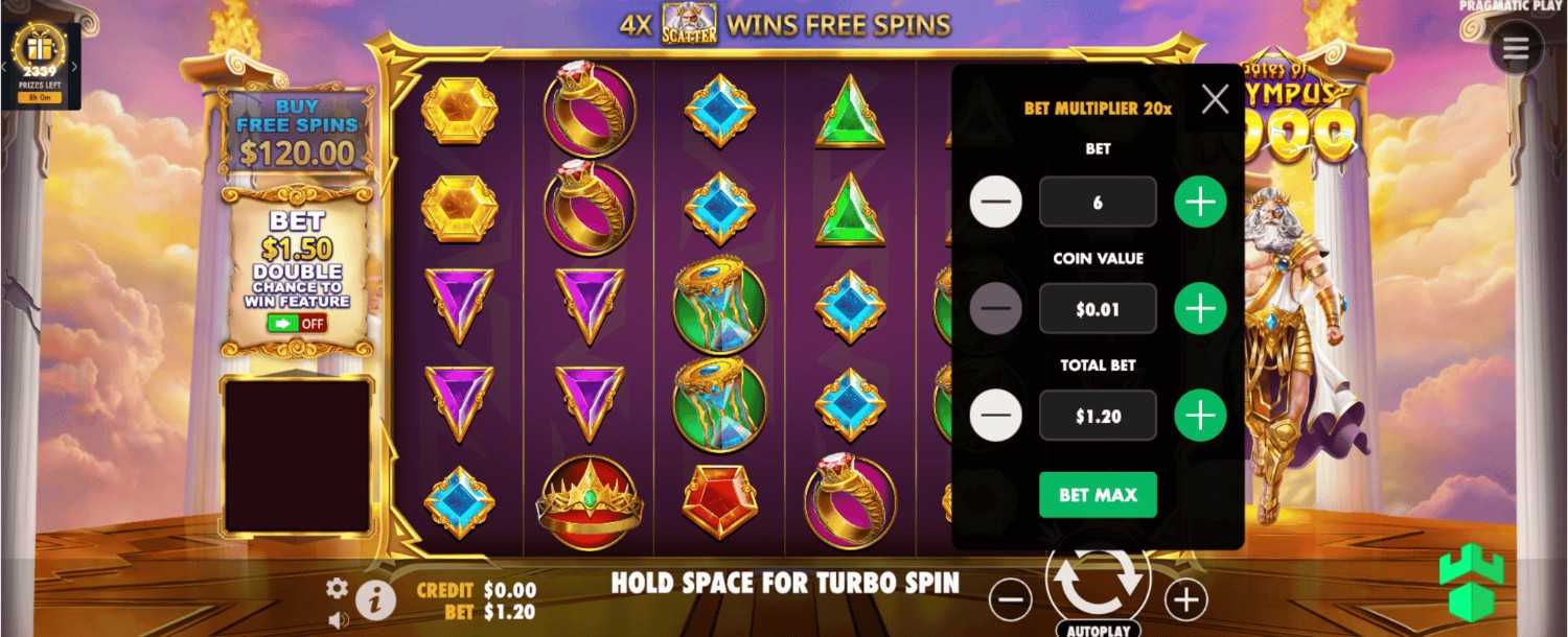Gates of Olympus 1000 Video Slots - Play Now!